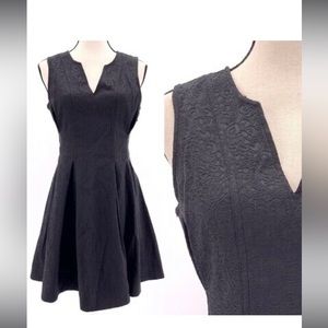 Vera Wang Princess Little Black Dress Pleated Front Party Dress size 11